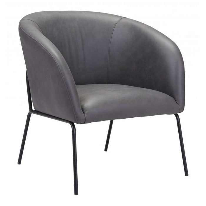 Zuo Quinten Accent Chair Vintage Gray - Bed & Sofa Hub