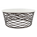 Zuo Queen Coffee Table White & Antique Bronze - Bed & Sofa Hub