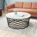 Zuo Queen Coffee Table White & Antique Bronze - Bed & Sofa Hub