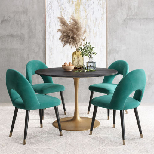 Zuo Taj Dining Table Black & Gold - Bed & Sofa Hub