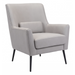 Zuo Ontario Accent Chair Gray - Bed & Sofa Hub