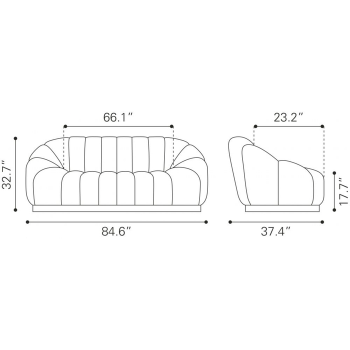 ZUO Bhutan Sofa - Bed & Sofa Hub