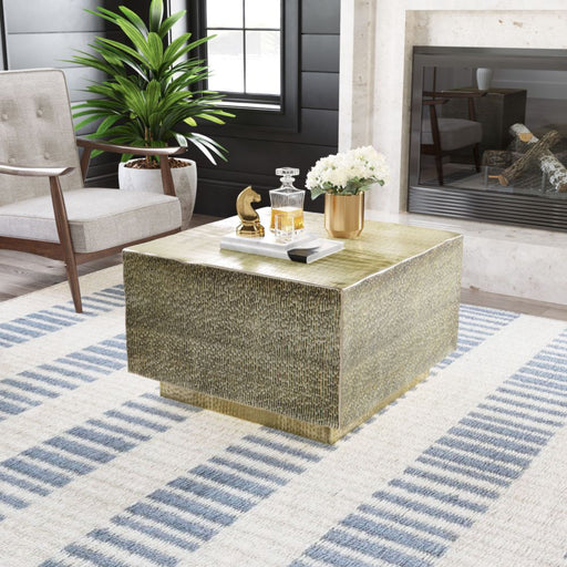 Zuo Mono Coffee Table Gold - Bed & Sofa Hub