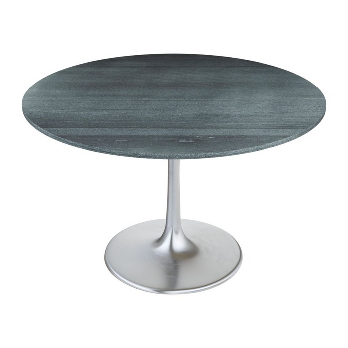 Zuo Metropolis Dining Table Gray & Silver - Bed & Sofa Hub