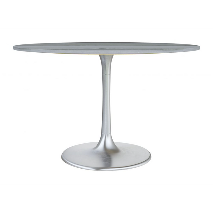 Zuo Star City Dining Table Gray & Silver - Bed & Sofa Hub