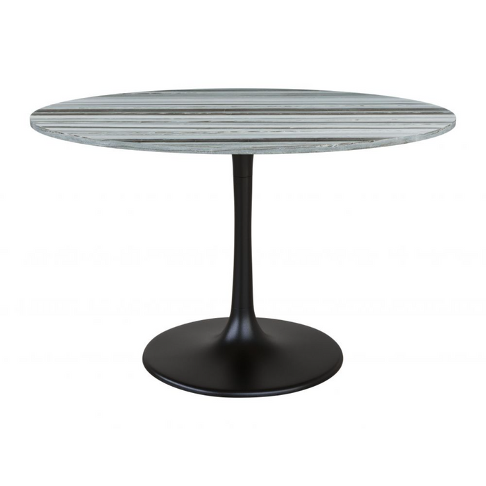 Zuo Central City Dining Table Gray & Black - Bed & Sofa Hub