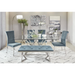 Coaster Beaufort 6-piece Rectangular Dining Room Set Chrome and Grey - Bed & Sofa Hub
