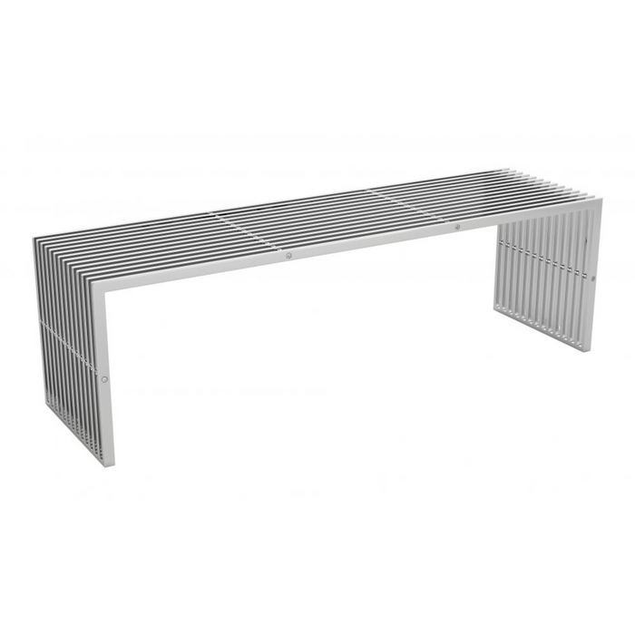Zuo Tania Bench Silver - Bed & Sofa Hub