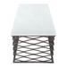 Zuo Duchess Coffee Table White & Antique Bronze - Bed & Sofa Hub