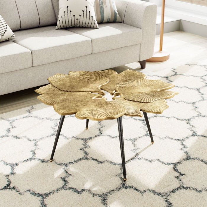 Zuo Gingko Coffee Table Antique Brass - Bed & Sofa Hub