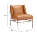 Zuo Atlanta Accent Chair Brown - Bed & Sofa Hub