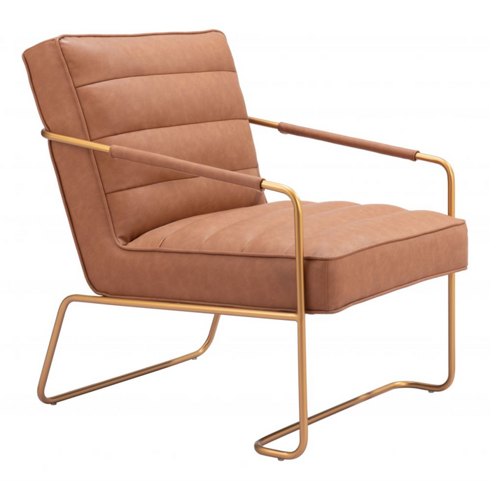 Zuo Dallas Accent Chair Vintage Brown - Bed & Sofa Hub