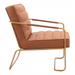 Zuo Dallas Accent Chair Vintage Brown - Bed & Sofa Hub