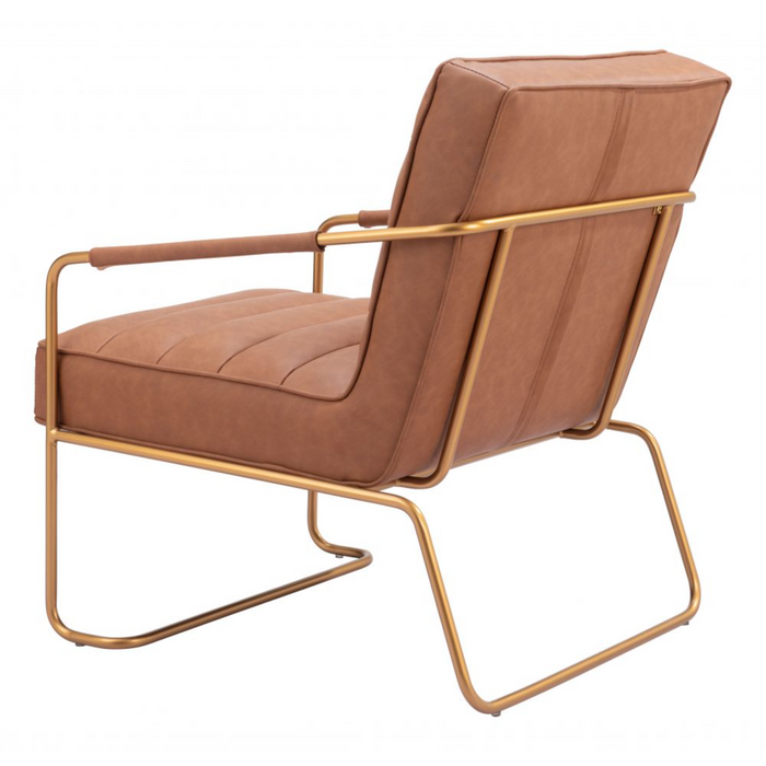 Zuo Dallas Accent Chair Vintage Brown - Bed & Sofa Hub