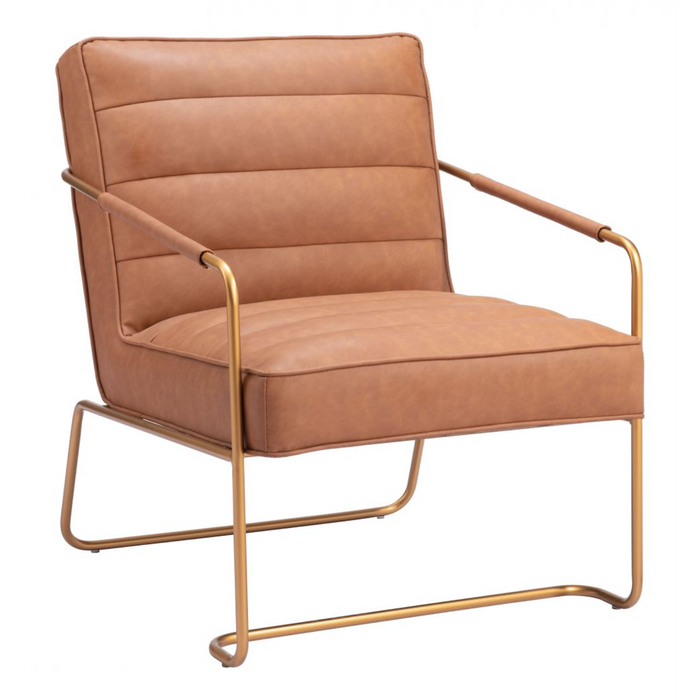 Zuo Dallas Accent Chair Vintage Brown - Bed & Sofa Hub