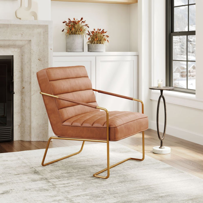 Zuo Dallas Accent Chair Vintage Brown - Bed & Sofa Hub