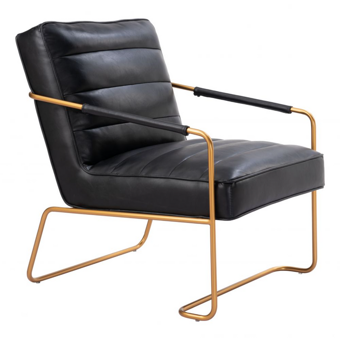 Zuo Dallas Accent Chair Vintage Black - Bed & Sofa Hub