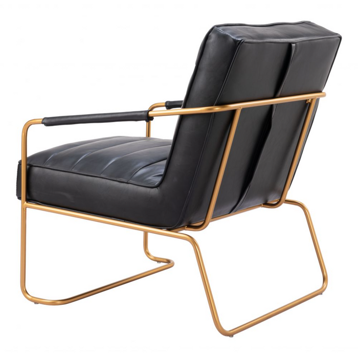Zuo Dallas Accent Chair Vintage Black - Bed & Sofa Hub