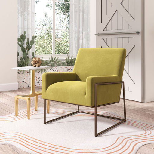Zuo New York Accent Chair Olive Green - Bed & Sofa Hub