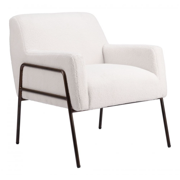 Zuo Charleston Accent Chair Cream - Bed & Sofa Hub