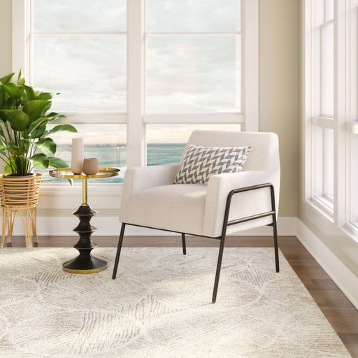 Zuo Charleston Accent Chair Cream - Bed & Sofa Hub