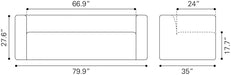 ZUO Puerto Plata Sofa - Bed & Sofa Hub