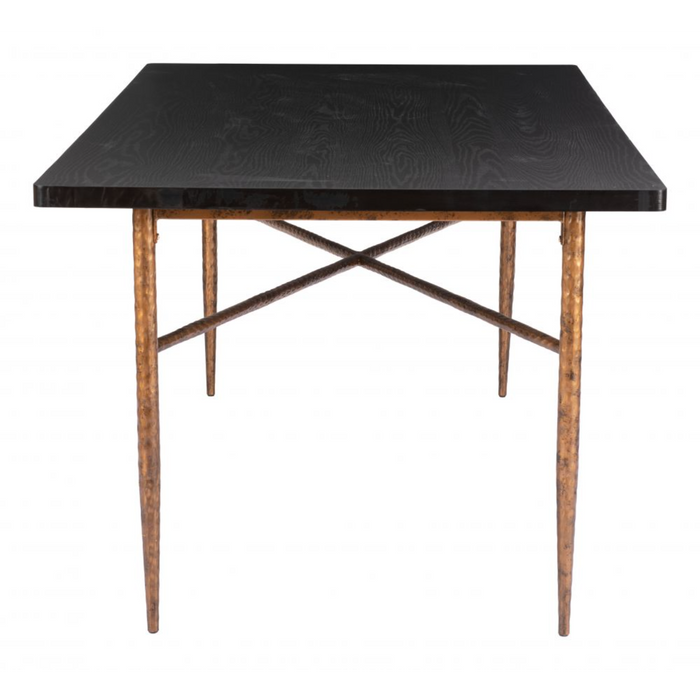 Zuo Nida Dining Table Black & Bronze - Bed & Sofa Hub