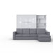Maxima House Murphy Bed (Wall Bed With a Sofa and Bookcase) - Bed & Sofa Hub