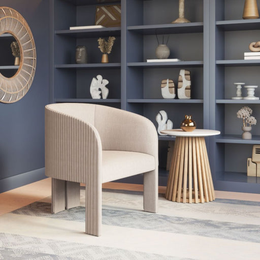 Zuo Hull Accent Chair Beige - Bed & Sofa Hub