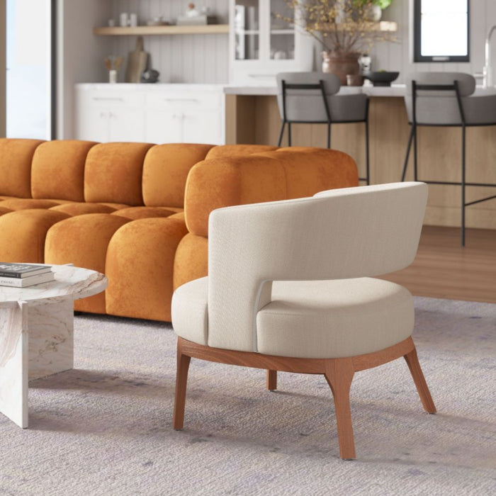 Zuo Penryn Accent Chair Beige - Bed & Sofa Hub