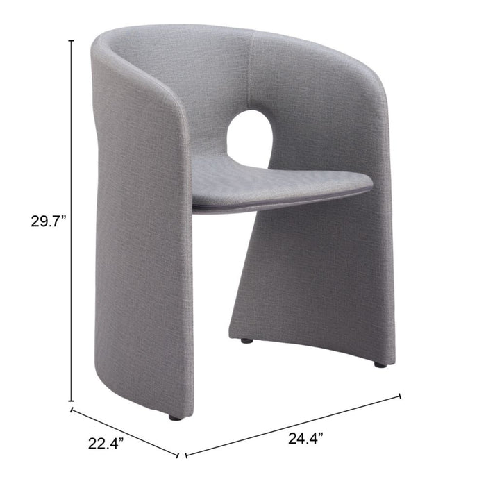 Zuo Rosyth Dining Chair Slate Gray - Bed & Sofa Hub