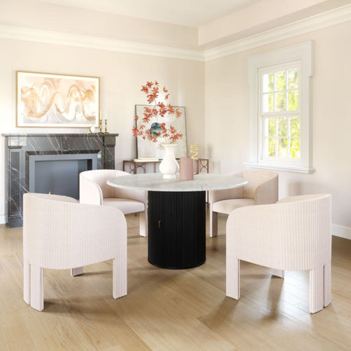 Zuo Izola Dining Table White & Black - Bed & Sofa Hub