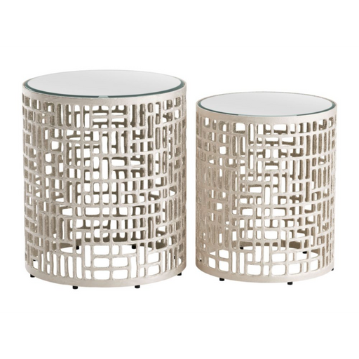 Zuo Reden Side Table Set Silver - Bed & Sofa Hub