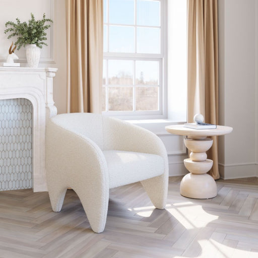Zuo Lopta Accent Chair White - Bed & Sofa Hub