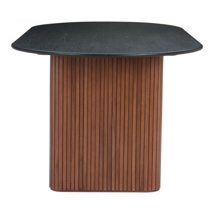 Zuo Lassig Dining Table Black & Walnut - Bed & Sofa Hub