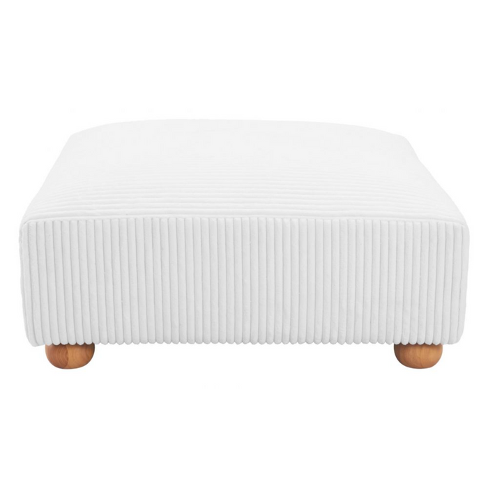 Zuo Tayte Ottoman White - Bed & Sofa Hub