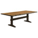 Coaster Bexley 6-piece Rectangular Live Edge Dining Room Table Set Honey - Bed & Sofa Hub