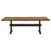 Coaster Bexley 6-piece Rectangular Live Edge Dining Room Table Set Honey - Bed & Sofa Hub