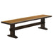 Coaster Bexley 6-piece Rectangular Live Edge Dining Room Table Set Honey - Bed & Sofa Hub