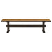 Coaster Bexley 6-piece Rectangular Live Edge Dining Room Table Set Honey - Bed & Sofa Hub