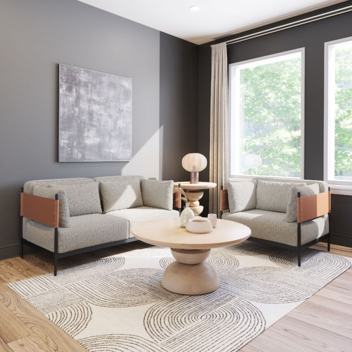 Zuo Stirbe Loveseat Gray - Bed & Sofa Hub