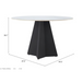 Zuo Izar Dining Table White - Bed & Sofa Hub