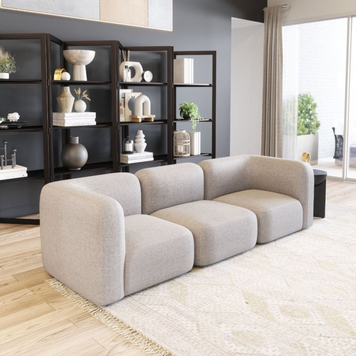 Zuo Biak Middle Chair Gray - Bed & Sofa Hub
