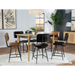 Coaster Partridge 7-piece Counter Dining Room Set Espresso and Camel - Bed & Sofa Hub