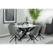 Coaster Paulita 7-piece Rectangular Dining Table Room Set White Ceramic - Bed & Sofa Hub