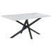 Coaster Paulita 7-piece Rectangular Dining Table Room Set White Ceramic - Bed & Sofa Hub