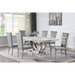 Coaster Kerwin 7-piece Rectangular Dining Room Table Set Grey and Chrome - Bed & Sofa Hub