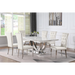 Coaster Kerwin 7-piece Rectangular Dining Room Table Set White and Chrome - Bed & Sofa Hub
