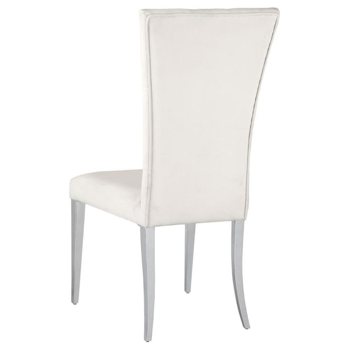 Coaster Kerwin 7-piece Rectangular Dining Room Table Set White and Chrome - Bed & Sofa Hub