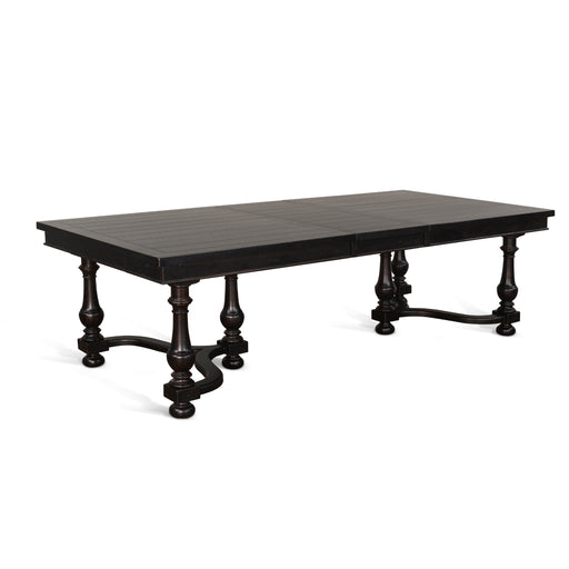Sunny Designs Sunny Deisgns Extension Dining Table with Leaves Black Walnut - Bed & Sofa Hub